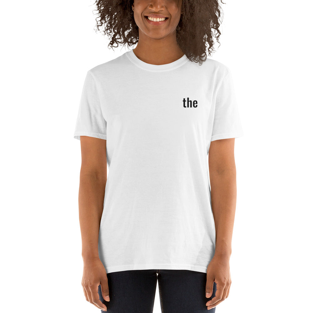 embroidered the shirt! ultra soft short sleeve unisex t shirt