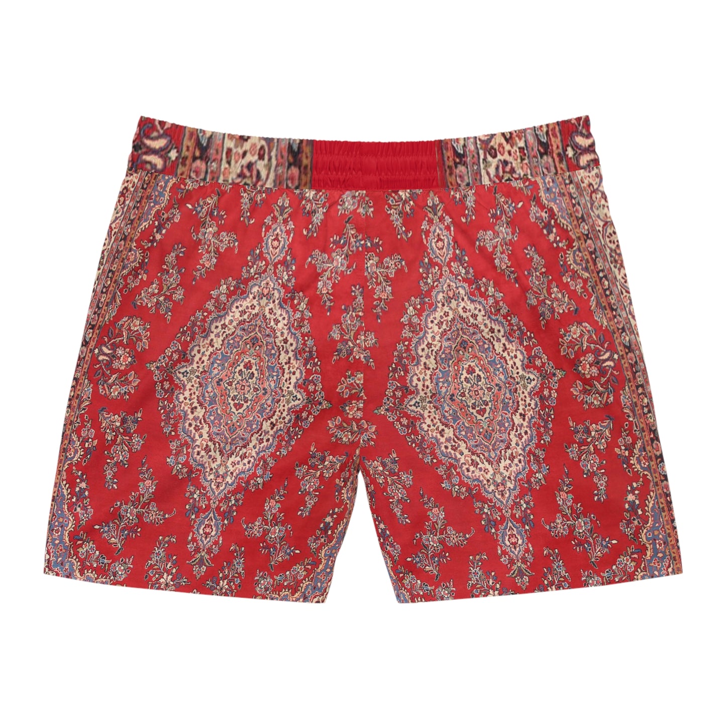 Red Persian Rug Men's Mid-Length Swim Shorts (AOP)