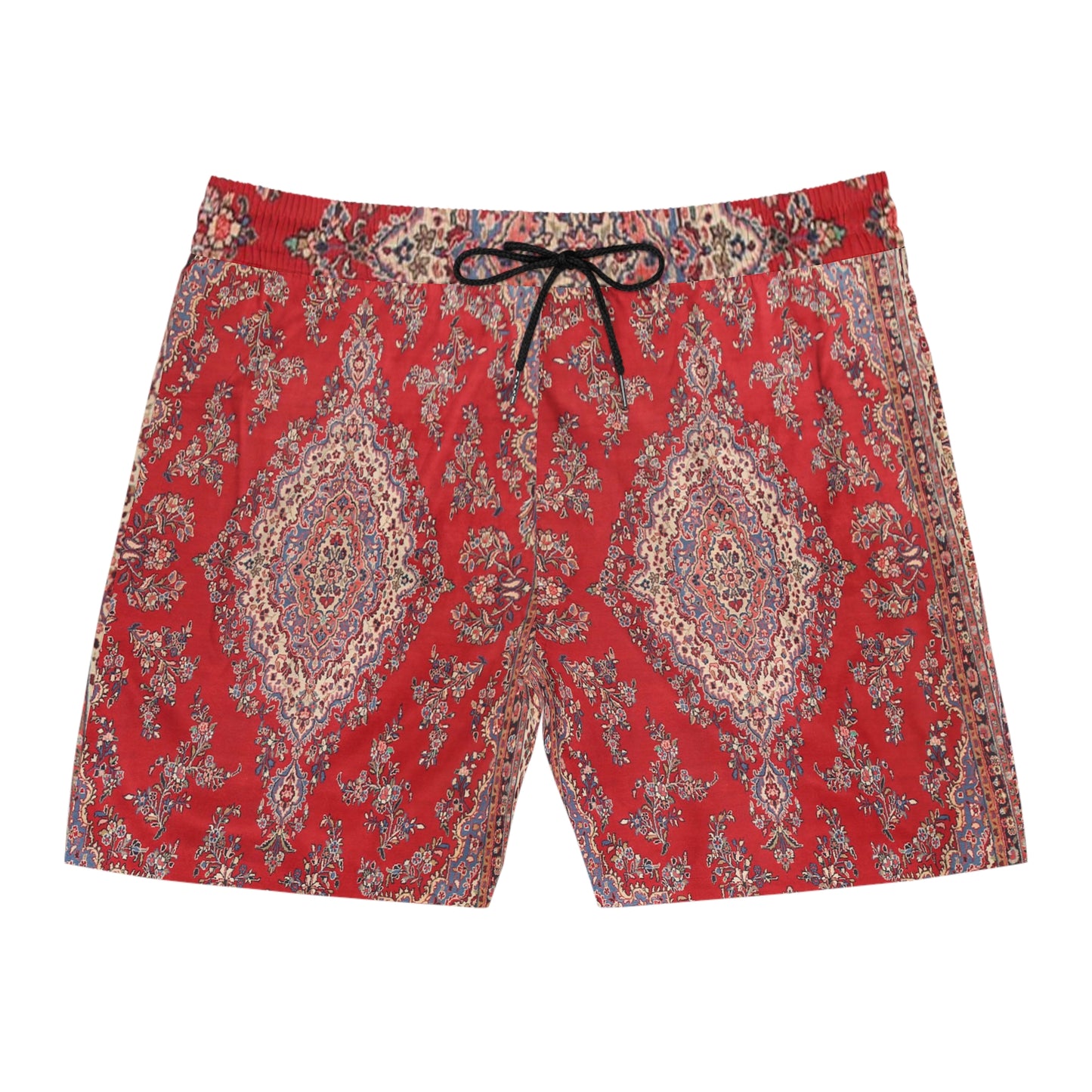 Red Persian Rug Men's Mid-Length Swim Shorts (AOP)