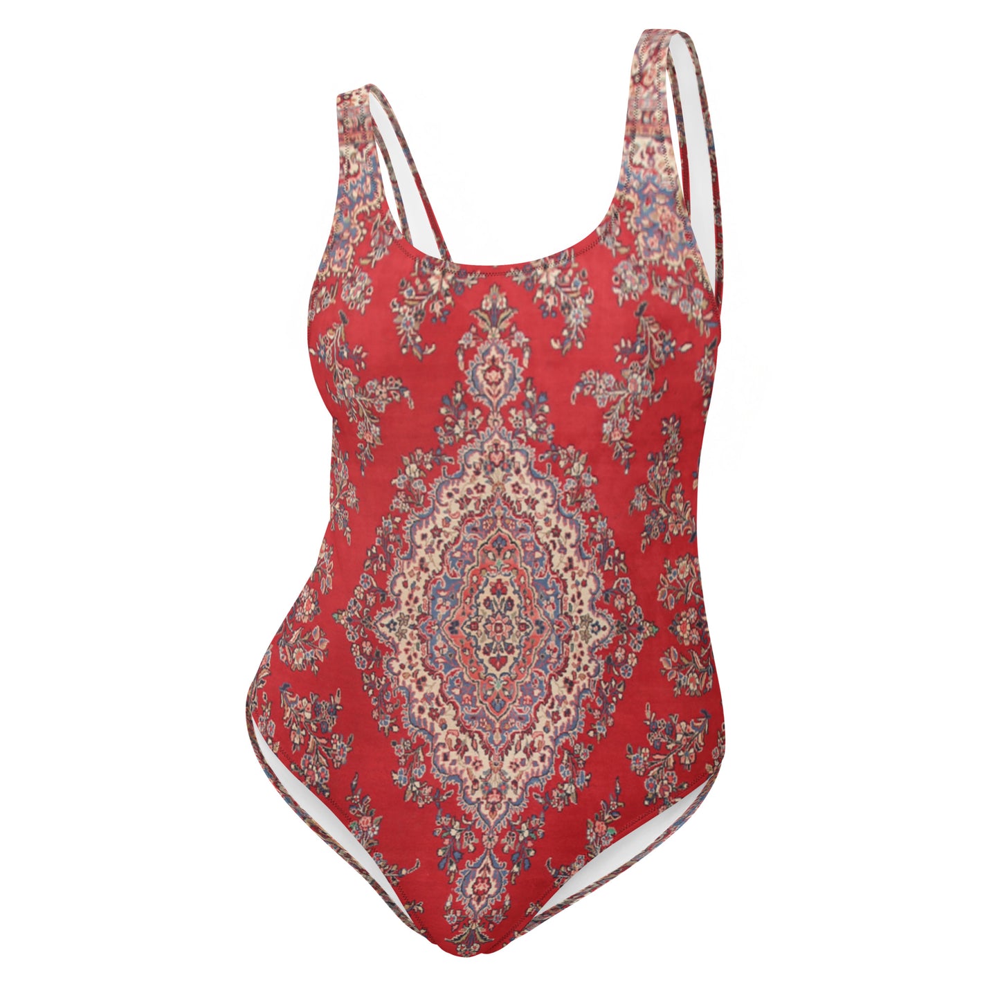 Red Diamond Persian Rug Women's One-Piece Swimsuit