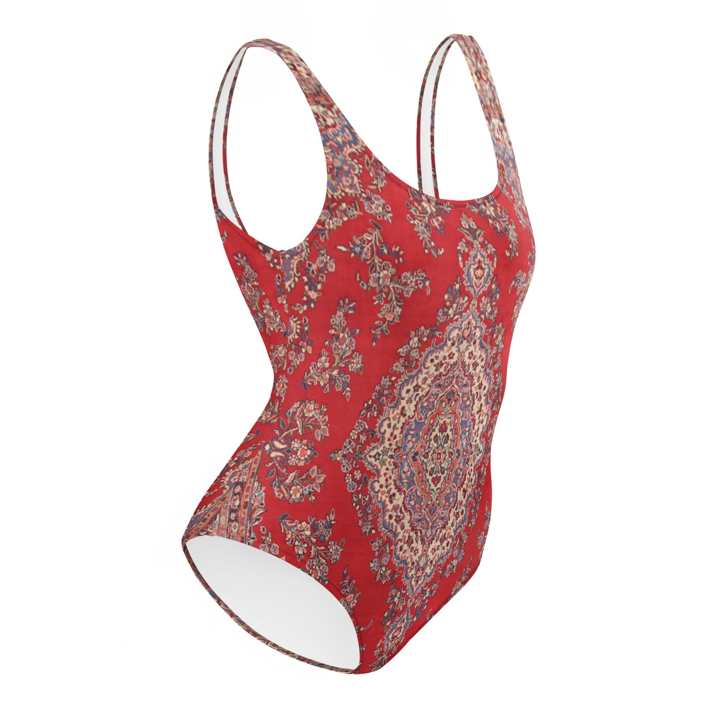 Red Diamond Persian Rug Women's One-Piece Swimsuit