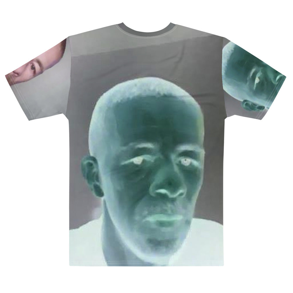 Your New Best Friend full printed t-shirt with face of man