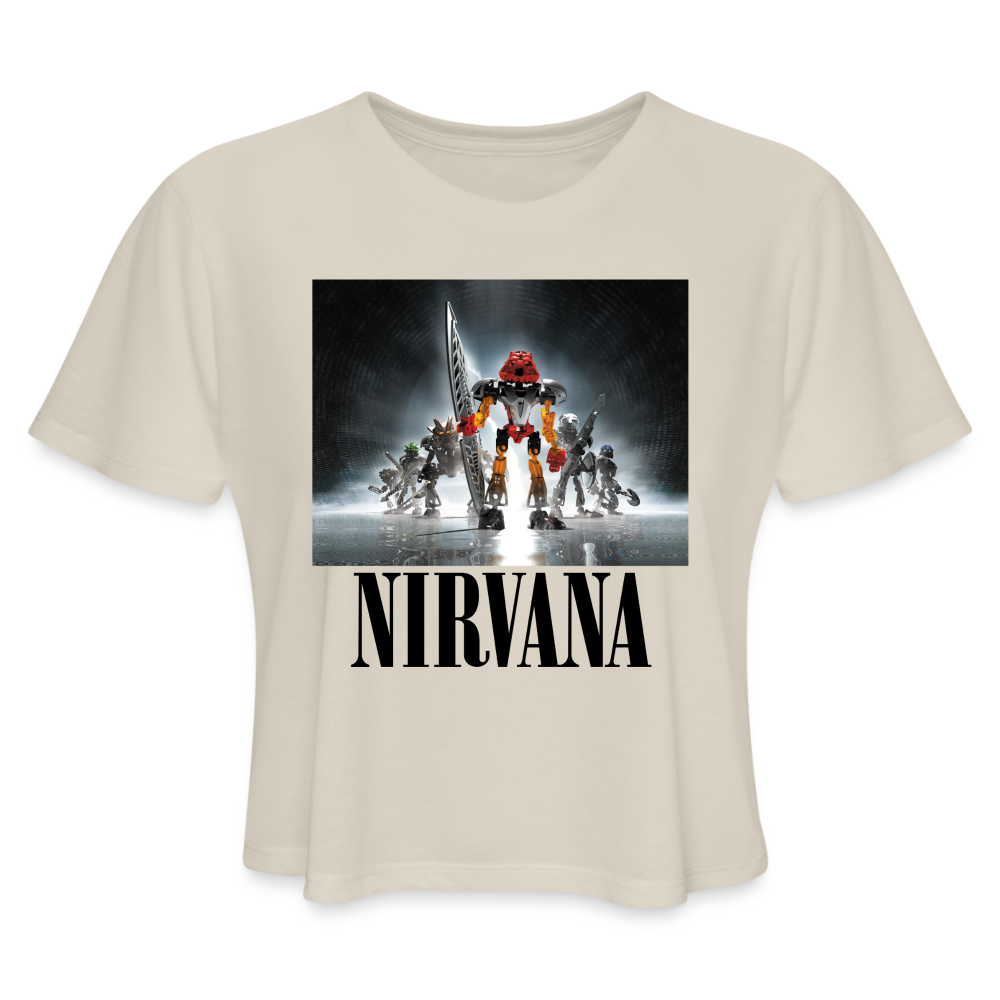 The Official Bionicle Nirvana Crop Top - dust