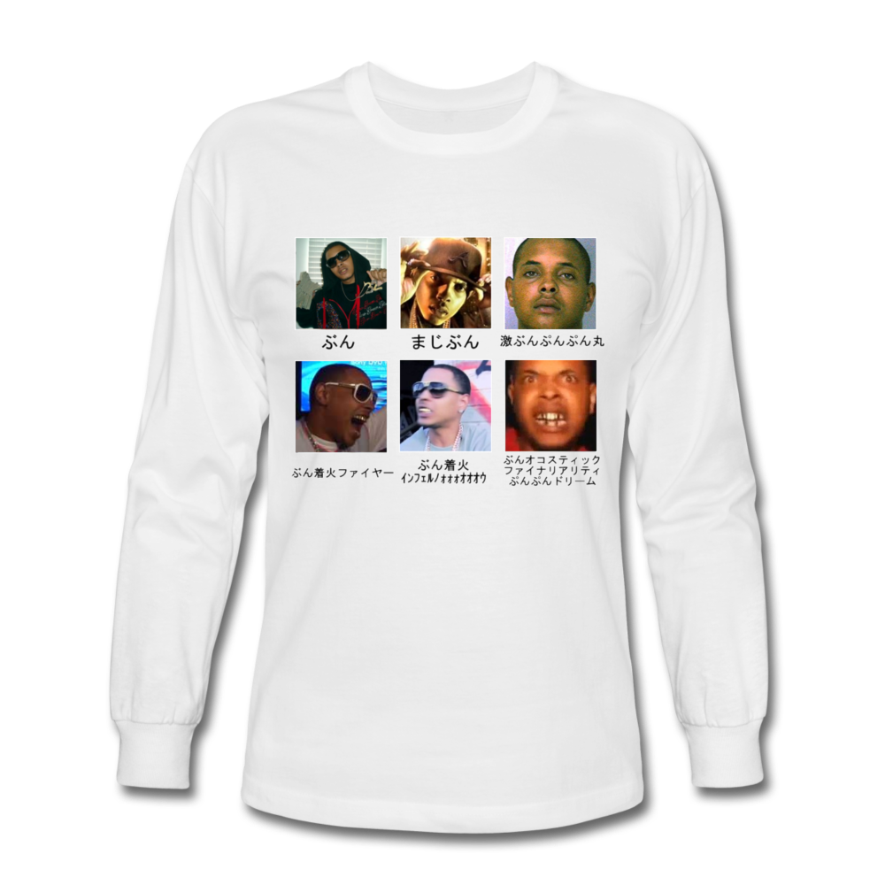 OJ Da Juiceman the most vibrant and life giving long sleeve shirt youve ever laid eyes upon - white