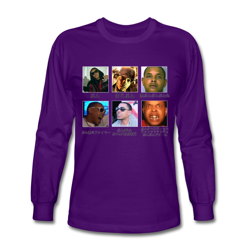 OJ Da Juiceman the most vibrant and life giving long sleeve shirt youve ever laid eyes upon - purple