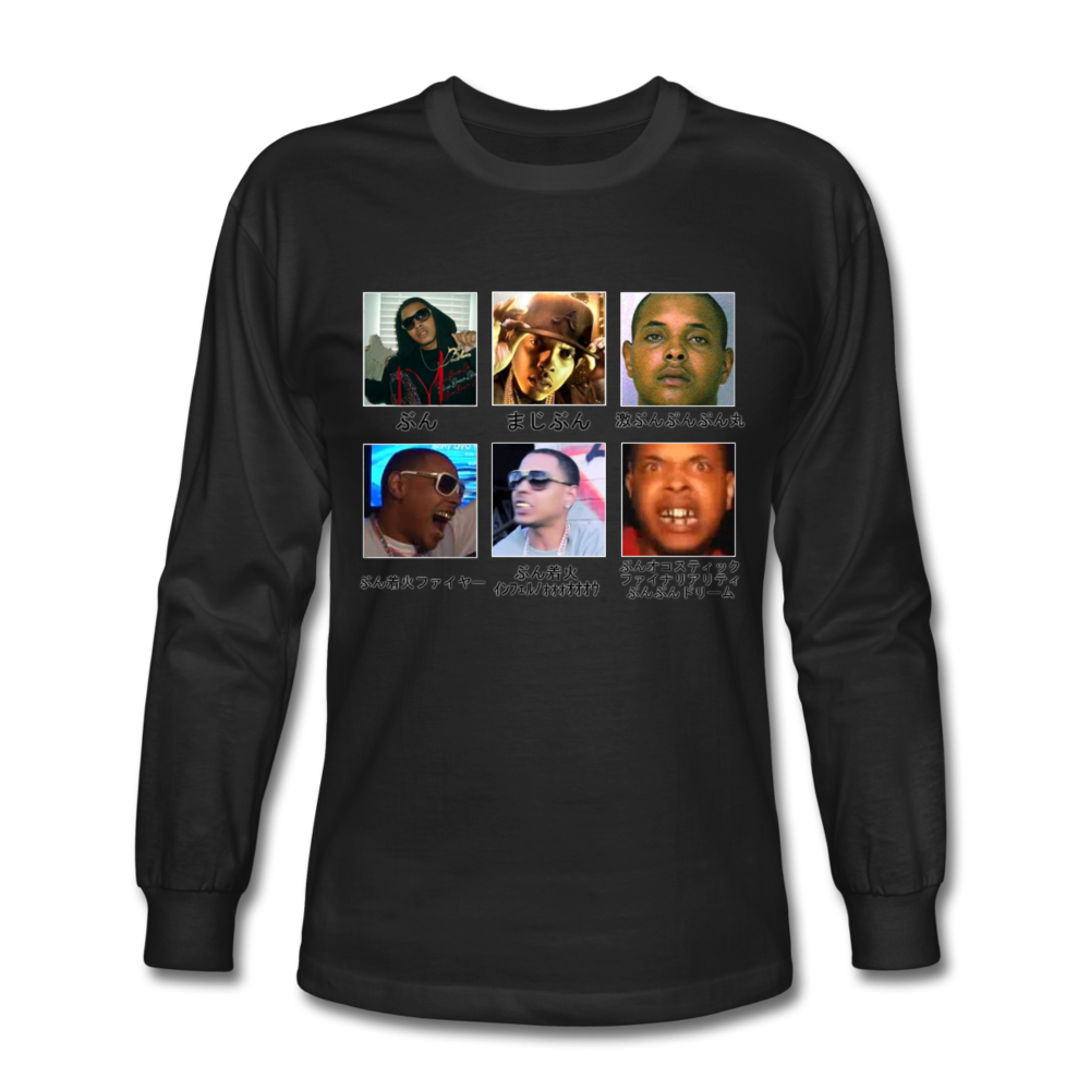 OJ Da Juiceman the most vibrant and life giving long sleeve shirt youve ever laid eyes upon - black