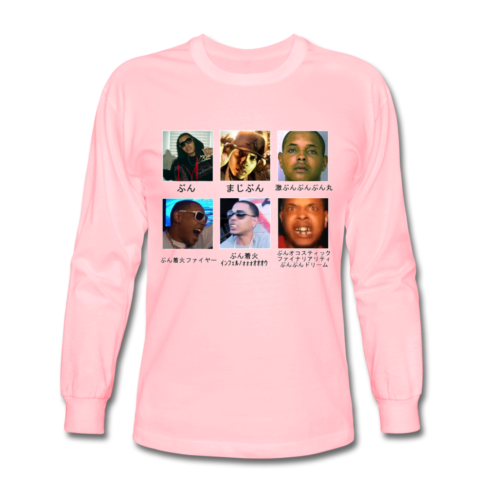 OJ Da Juiceman the most vibrant and life giving long sleeve shirt youve ever laid eyes upon - pink