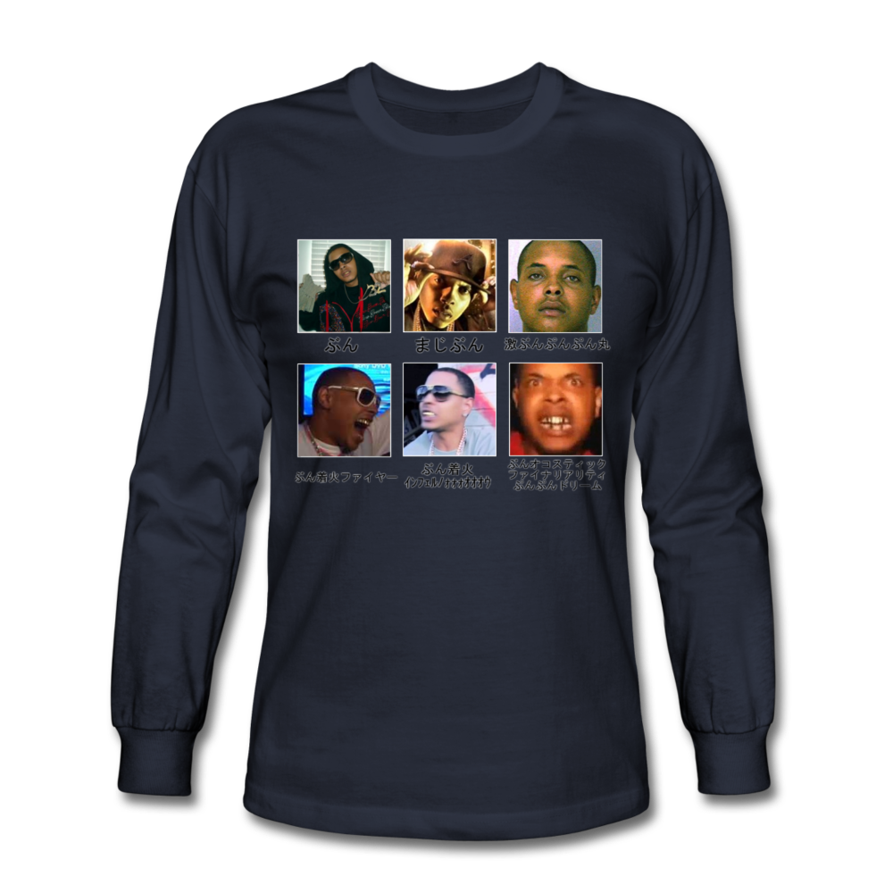 OJ Da Juiceman the most vibrant and life giving long sleeve shirt youve ever laid eyes upon - navy