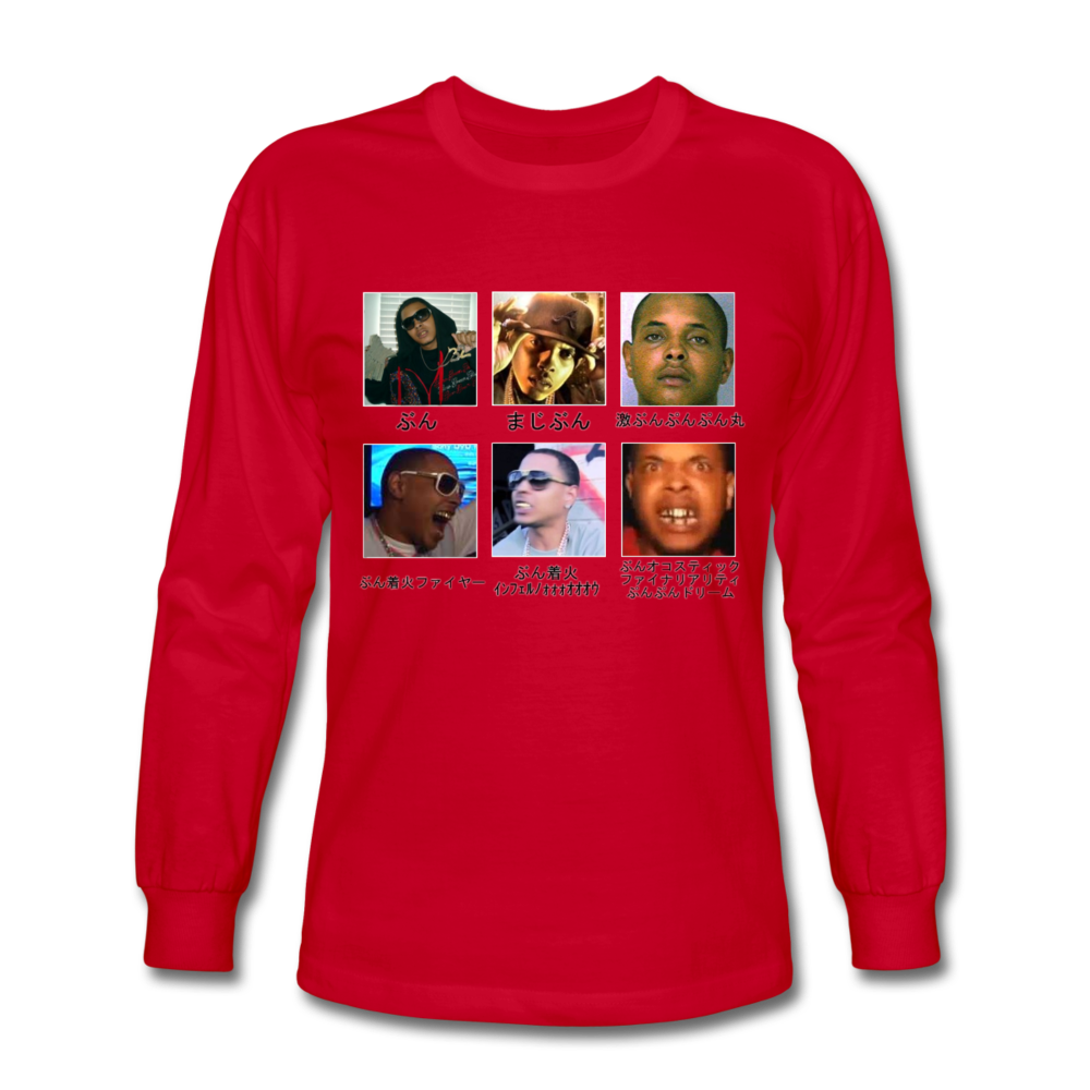 OJ Da Juiceman the most vibrant and life giving long sleeve shirt youve ever laid eyes upon - red