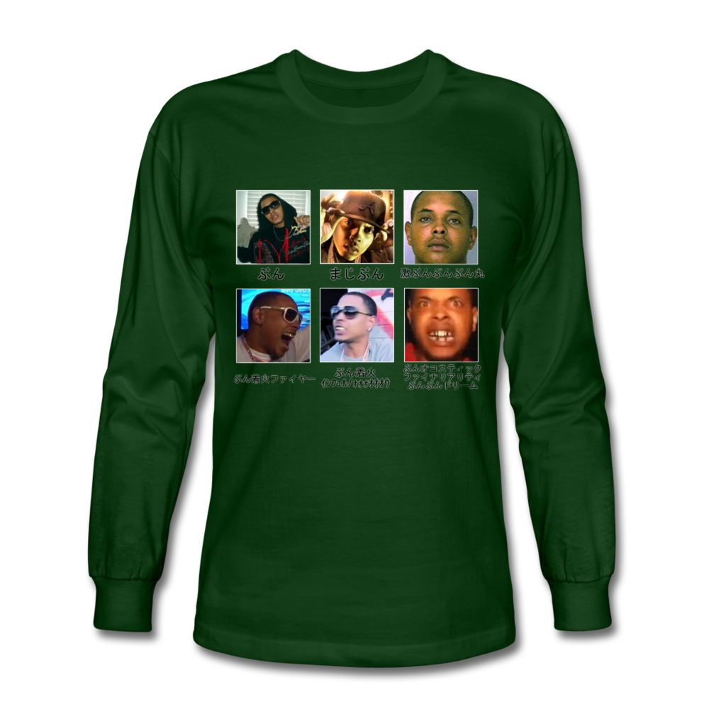 OJ Da Juiceman the most vibrant and life giving long sleeve shirt youve ever laid eyes upon - forest green